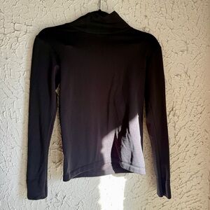 Wander Hot Totties Fleece-Lined Black Long Sleeve Women's Top